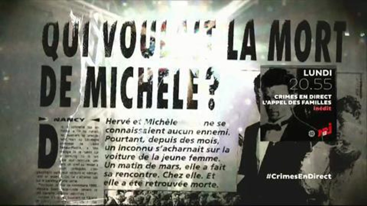 Bande-annonce - Crimes (NRJ 12) Lundi 11 janvier