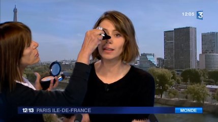 Oups... Bugs et retouche maquillage en direct pendant le JT de France 3 Ile-de-France