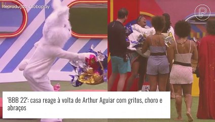 'BBB 22': brothers se chocam com volta de Arthur Aguiar. Gritos, abraços, choque. Veja tudo!