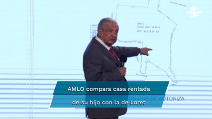 AMLO: Alberca de casa que rentó José Ramón es una bañera en comparación con la de Loret de Mola