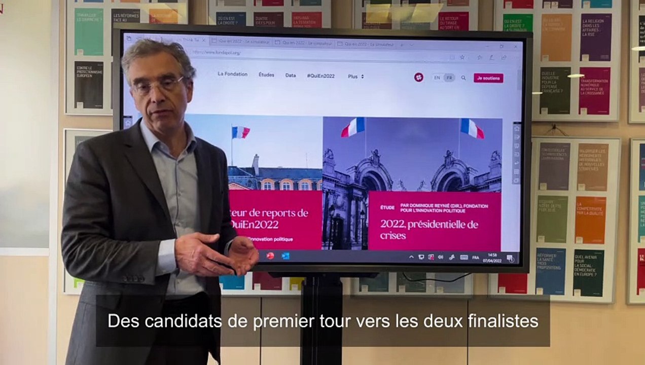 Présentation par Dominique Reynié du simulateur électoral #QuiEn2022