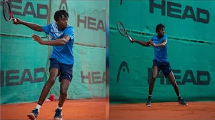 Michael Kouame  Le jeune espoir du tennis réagit après avoir giflé son @dversaire   et désigne un c