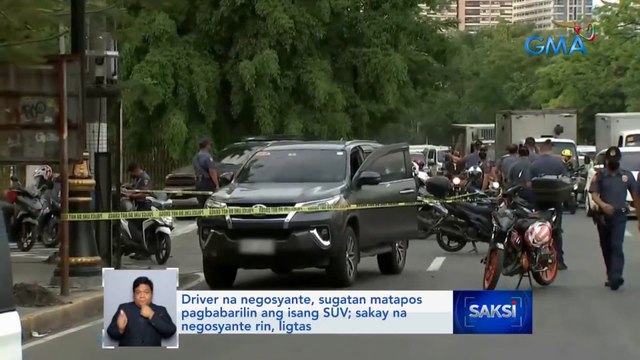 Driver na negosyante, sugatan matapos pagbabarilin ang isang SUV sa Maynila; sakay na negosyante rin, ligtas | Saksi