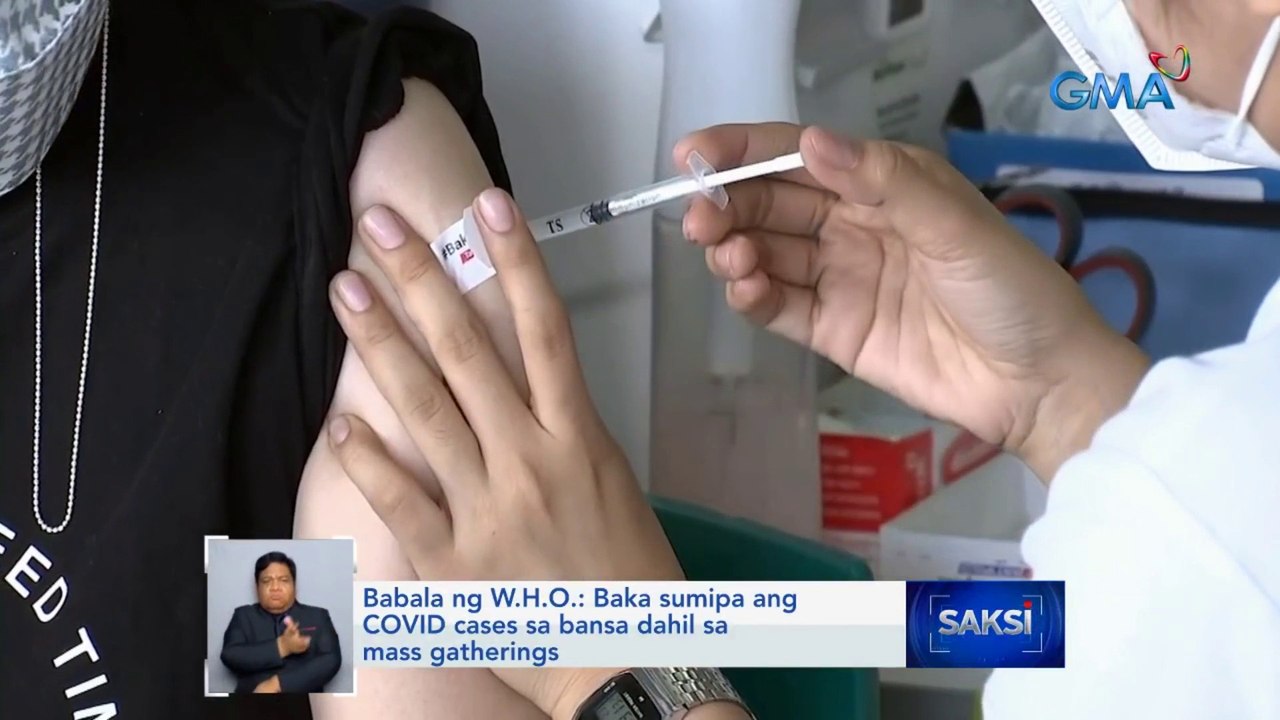 Babala ng W.H.O.: Baka sumipa ang COVID cases sa bansa dahil sa mass gatherings | Saksi