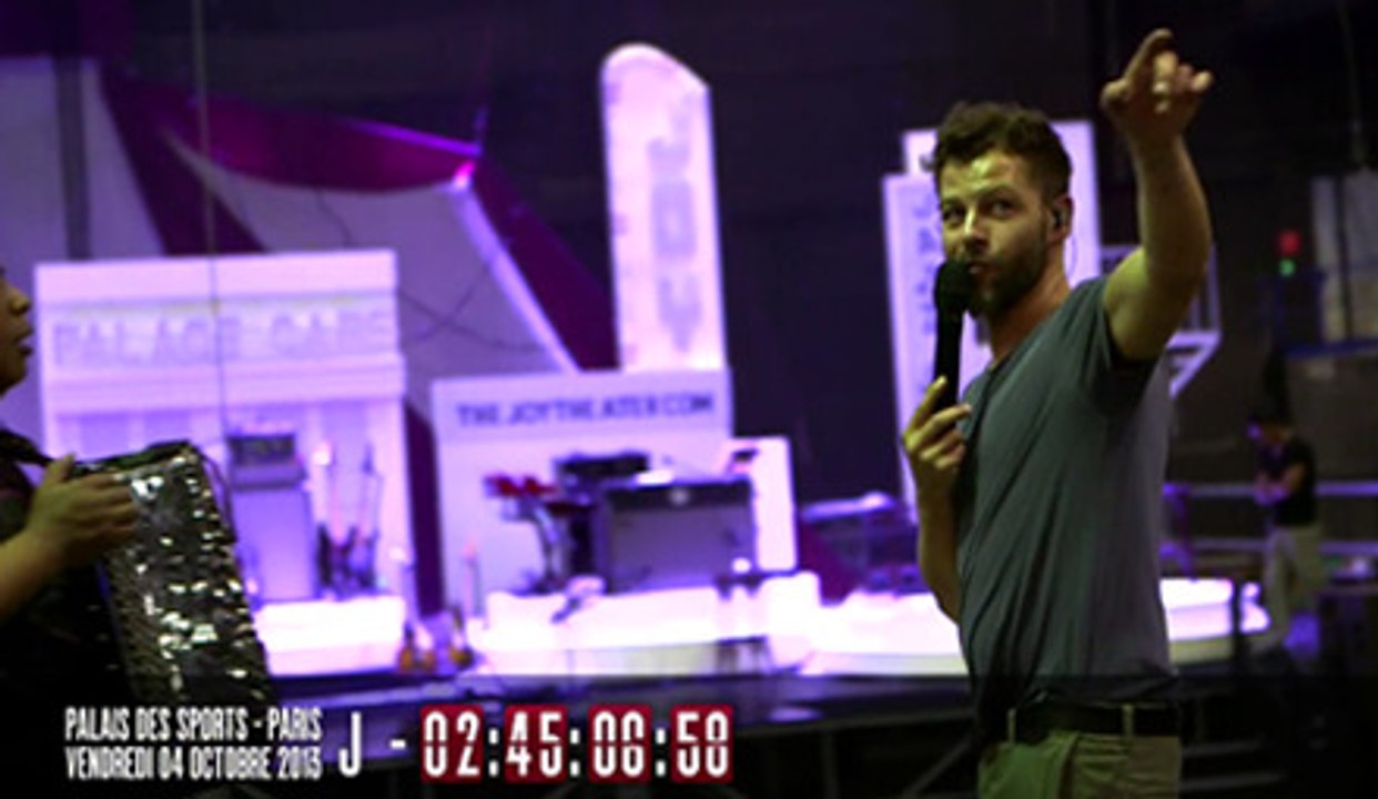 Exclu Christophe Maé : les ultimes répétitions avant son concert au Palais des Sports