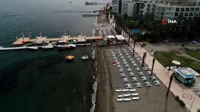 Marmaris'te turist hareketliliği başladı... Turizmciler 2022 sezonundan umutlu