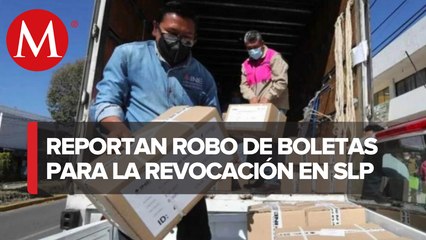 Roban más de 5 mil boletas para revocación de mandato en SLP