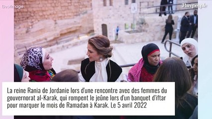 下载视频: Rania de Jordanie : La reine sublime auprès de son mari dans leur palais