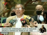 Delegación venezolana trabaja por su incorporación plena al Parlasur