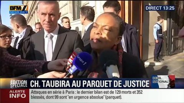 Christina Taubira s'exprime sur les photos de victimes