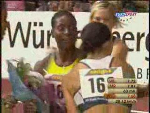 Athlé 60m haies susanna Kallur record du monde 7 68