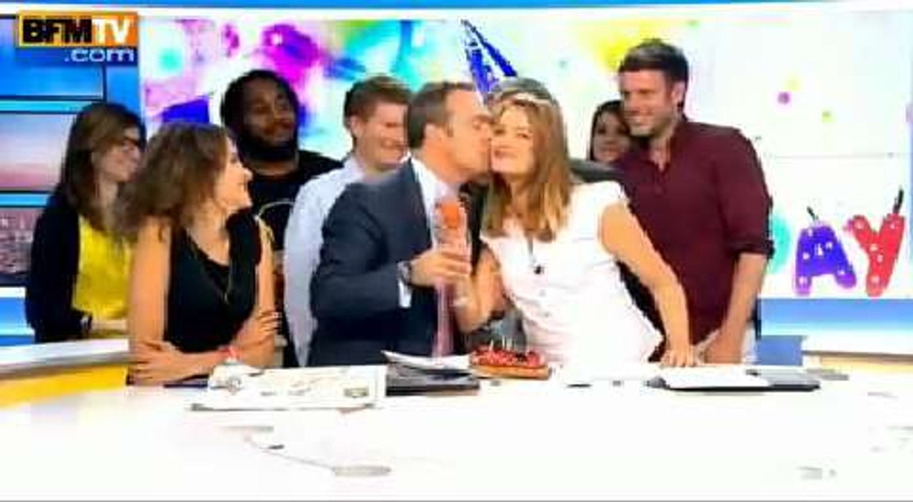 Christophe Delay surpris par ses collègues pour son anniversaire