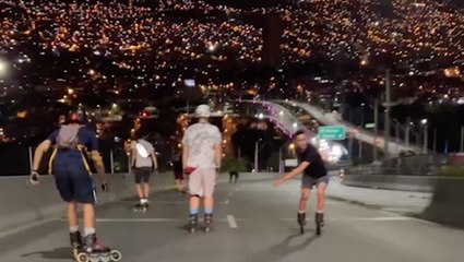 Rollerblading On The Highway