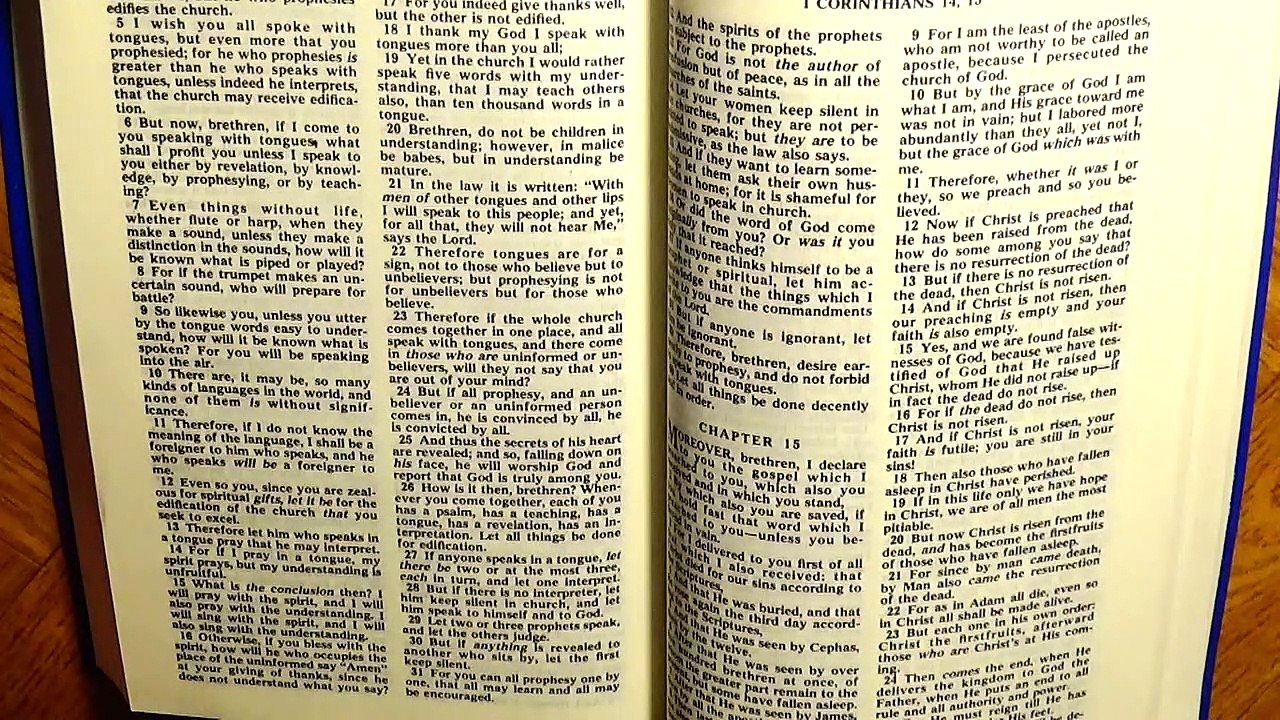 1 Corinthians 14, the New Testament, Bible