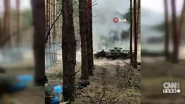 Ukrayna teslim olmayan Rus tankını vurdu