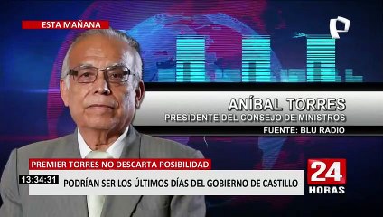 Premier Torres no descarta que Gobierno de Pedro Castillo salga del poder: "En Perú todo es posible"