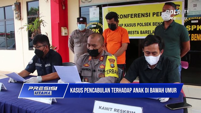 Polsek Bengkong Gelar Konferensi Pers Ungkap Pelaku Pencabulan Terhadap Anak Dibawah Umur