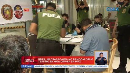 PDEA, nagsasagawa ng random drug testing sa mga driver sa PITX | UB