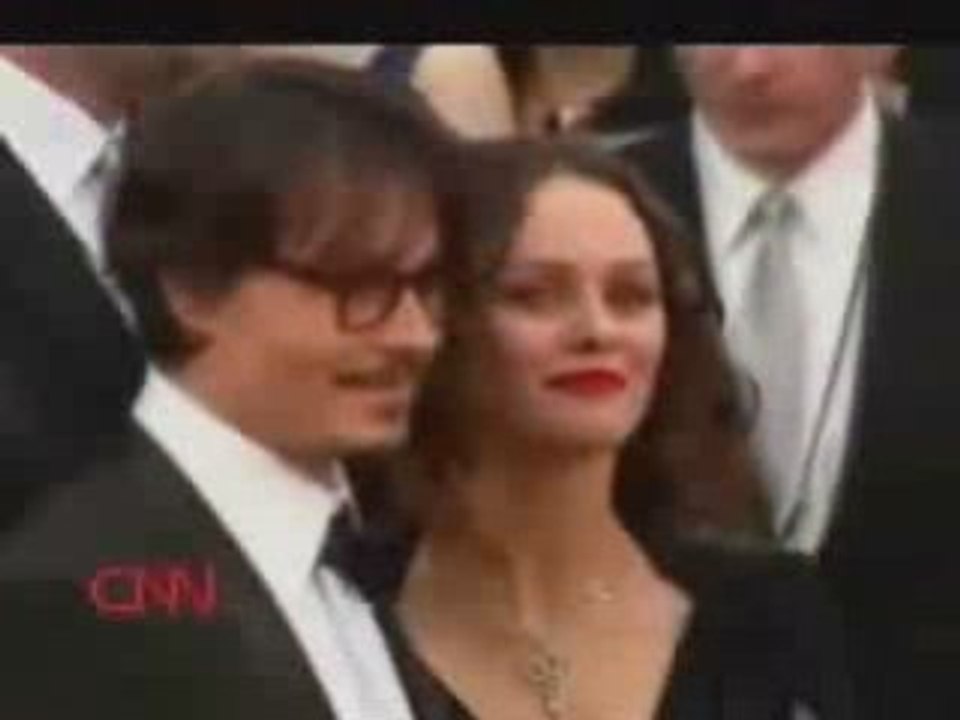 Oscars 2008 - Tapis rouge Vanessa Paradis & J. Depp