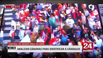 Cámaras captaron a vándalos que atacaron la Corte Superior de Lima