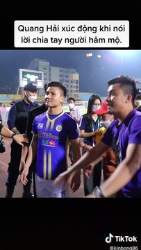 Quang Hải xúc động nói chia tay người hâm mộ