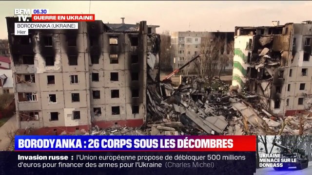 Guerre en Ukraine: 26 corps découverts sous les décombres d'un immeuble à Borodyanka