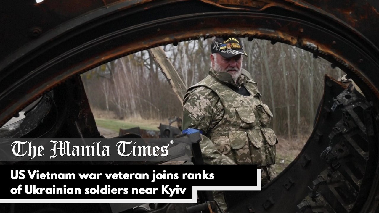US Vietnam war veteran joins ranks of Ukrainian soldiers near Kyiv