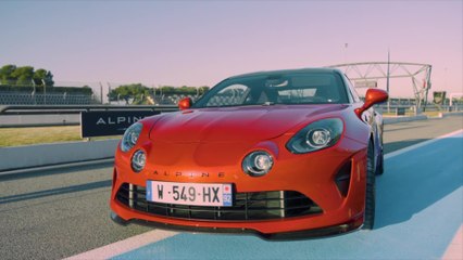 New Alpine A110 S Aero Kit Design in Orange Fire & Carbone Roof