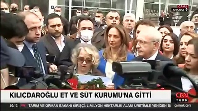 CHP lideri Kılıçdaroğlu, Et ve Süt Kurumu'na gitti