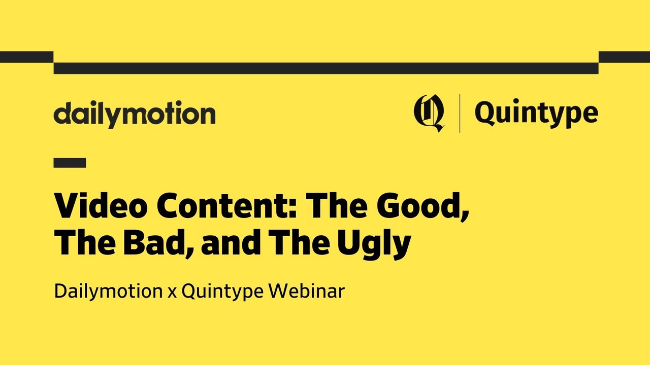 Video Content: The Good, The Bad, and The Ugly