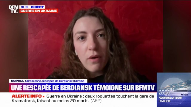 Normalement, on peut aller à Zaporijia en 2 heures, là nous avons mis 2 jours : Sophia, rescapée de Berdiansk en Ukraine, raconte sa fuite