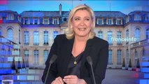 Second tour, relations avec la Russie, voile islamique... Le 8h30 franceinfo spécial présidentielle de Marine Le Pen