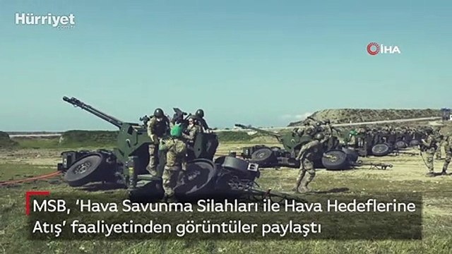 MSB, ‘Hava Savunma Silahları ile Hava Hedeflerine Atış’ faaliyetinden görüntüler paylaştı