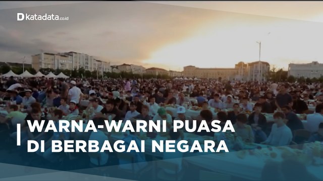 Ngabuburit Unik Berbagai Negara, Termasuk Melepas Meriam | Katadata Indonesia