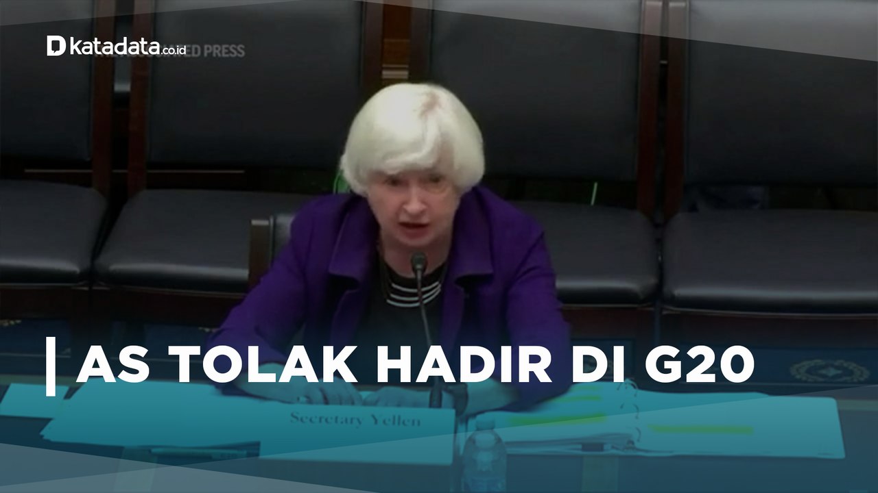 Selama Ada Rusia, AS Tegaskan Tolak Hadir Rapat G20 | Katadata Indonesia