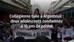 Collégienne tuée à Argenteuil : deux adolescents condamnés à 10 ans de prison