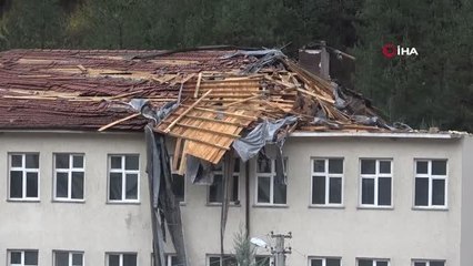 Bolu'da hortumun şiddeti, gün ağarınca ortaya çıktı