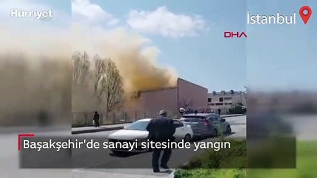 Başakşehir'de sanayi sitesinde yangın