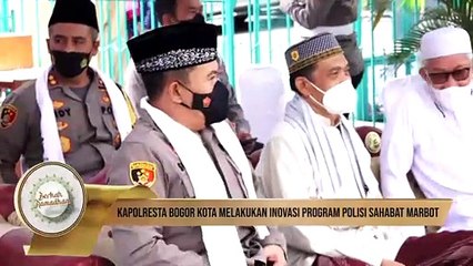 Kapoolresta Bogor Kota Berinovasi dengan serahkan Seperangkat Kios Portabel Ke Masjid Nurul Falah