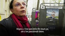 Présidentielle: les affiches des candidats passées au gril des gribouilleurs