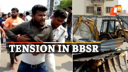 Road Blocked In Bhubaneswar After Eviction Drive, BJP Launches Massive Protest