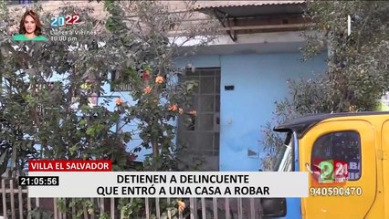 VES: Detienen a sujeto que ingresó a una casa y amenazó con cuchillo a la familia