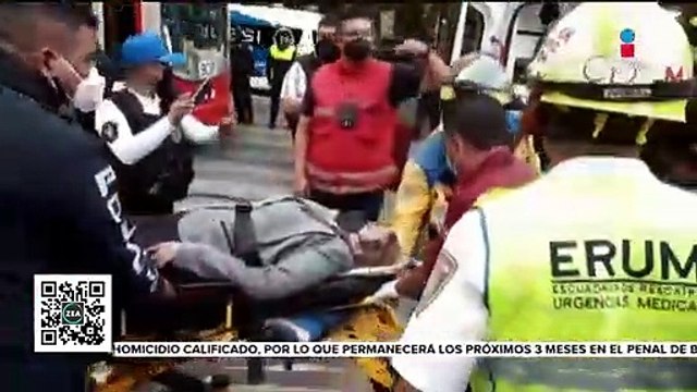 Choque entre camión de pasajeros y Metrobús deja 89 heridos