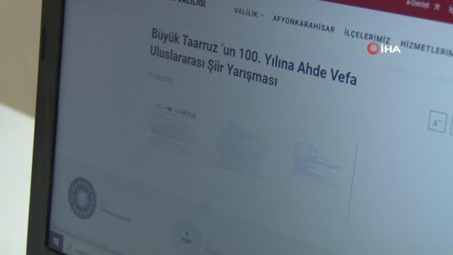 Büyük Taarruz emrinin verildiği Afyonkarahisar'da 'Uluslararası Şiir Yarışması'
