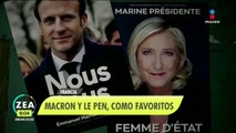 Francia alista elecciones para elegir presidente; Macron y Le Pen se imponen