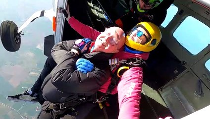 Daredevil David marks his 75th birthday with skydive number 54