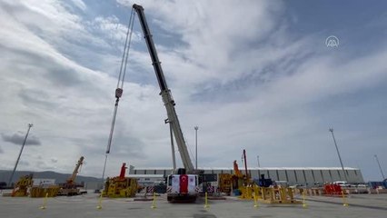 ZONGULDAK - Karadeniz gazını üretim haznesine iletecek dev vanalardan ikisi Filyos Limanı'nda