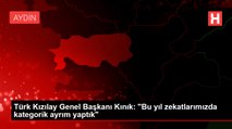 Türk Kızılay Genel Başkanı Kınık: 