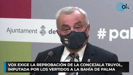 Vox exige la reprobación de la concejala Truyol, imputada por los vertidos a la bahía de Palma