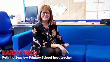Seaview Primary School headteacher Karen Field retires